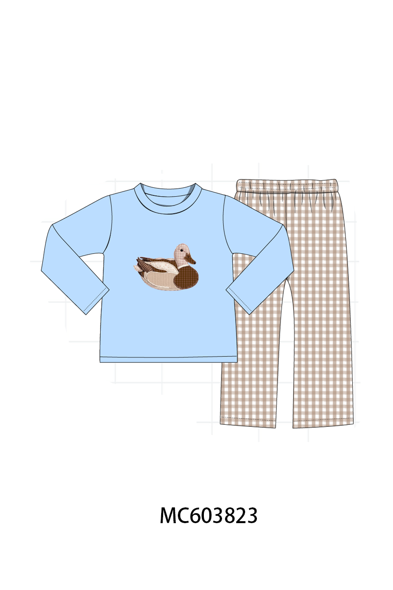 PO85 Pink&blue mallard duck applique collection - ETA late august - closing 3/30