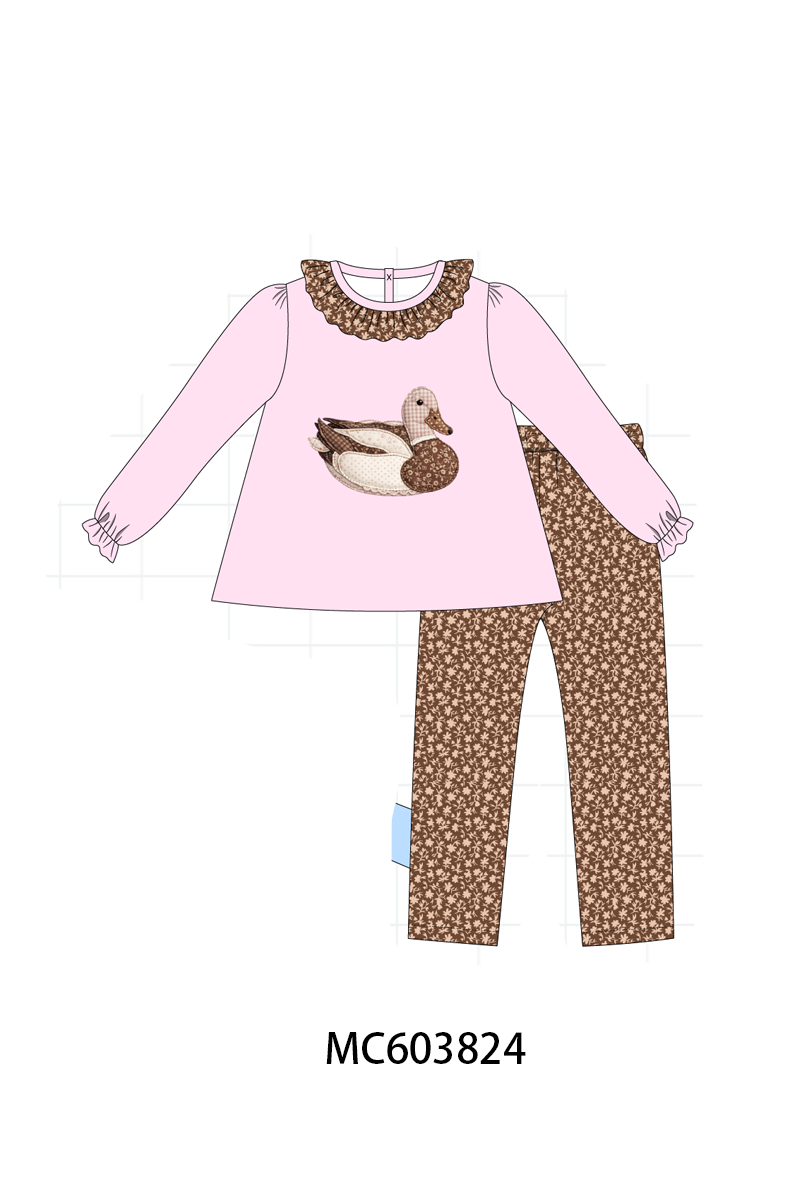 PO85 Pink&blue mallard duck applique collection - ETA late august - closing 3/30