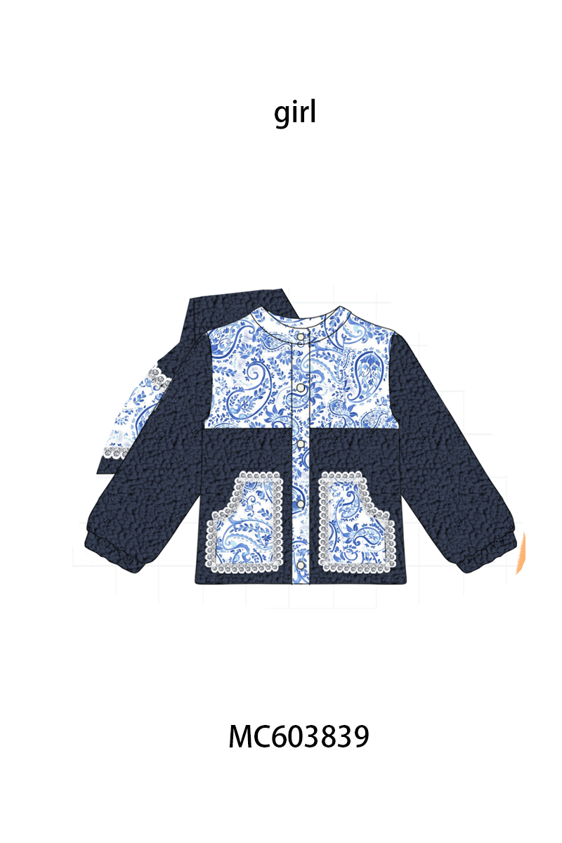 PO85 Multicolored floral print fleece mom&me coat collection - ETA late august - closing 3/30