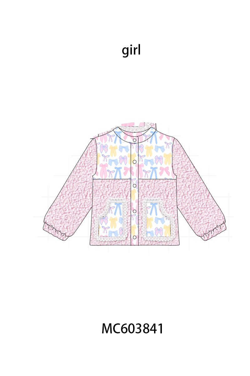 PO85 Multicolored floral print fleece mom&me coat collection - ETA late august - closing 3/30