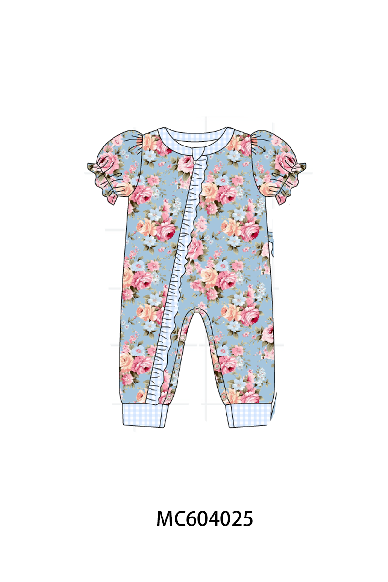 PO86 Blue vintage rose floral print collection - closing 4/13 - ETA early September
