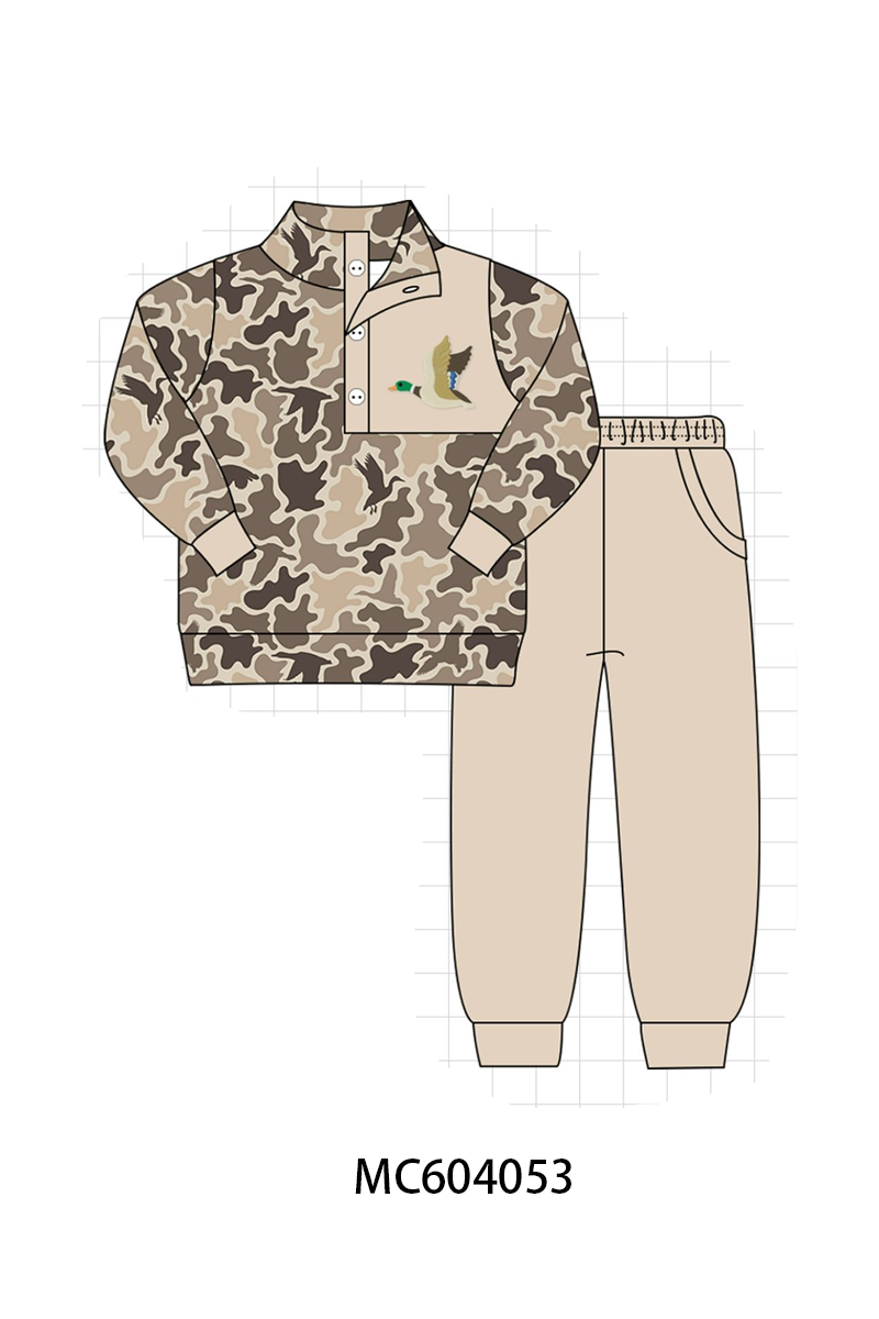 PO86 Camouflage duck embroidery ruffle collection - closing 4/13 - ETA early September