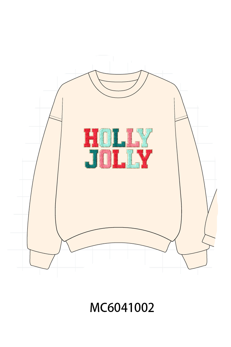 PO90 Multicolored christmas holly jolly french knot mom&me collection - closing 5/11 - ETA early October