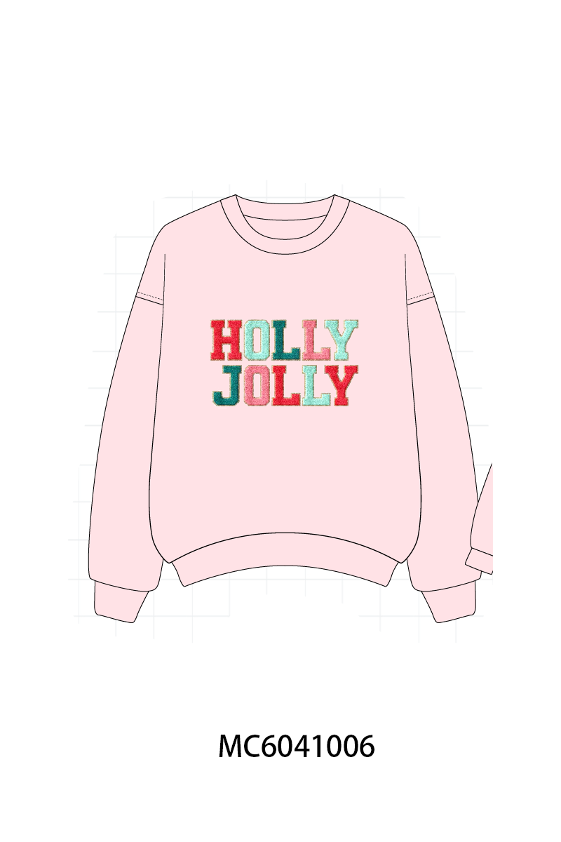 PO90 Multicolored christmas holly jolly french knot mom&me collection - closing 5/11 - ETA early October