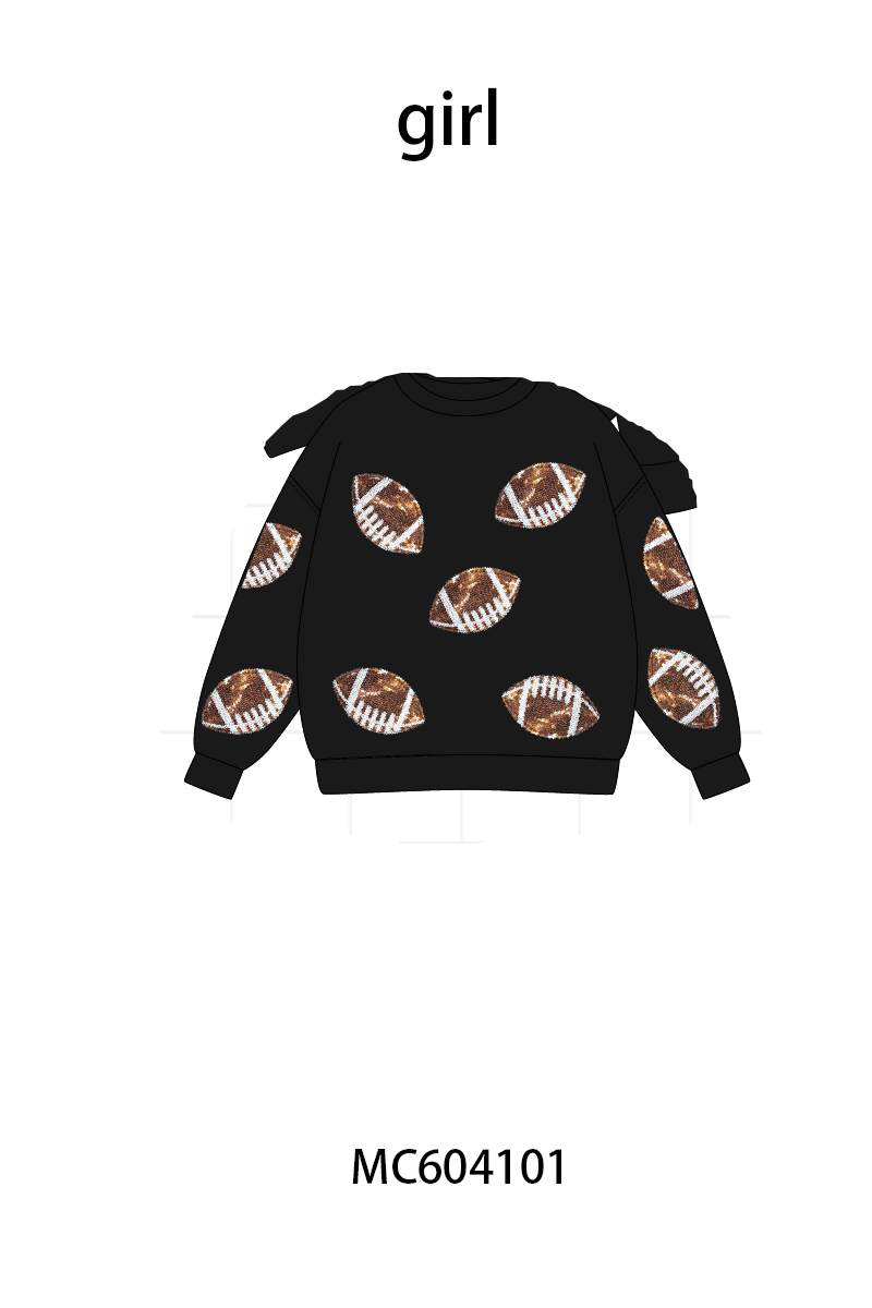 PO86 Football sequin collection 1  - closing 4/13 - ETA early September