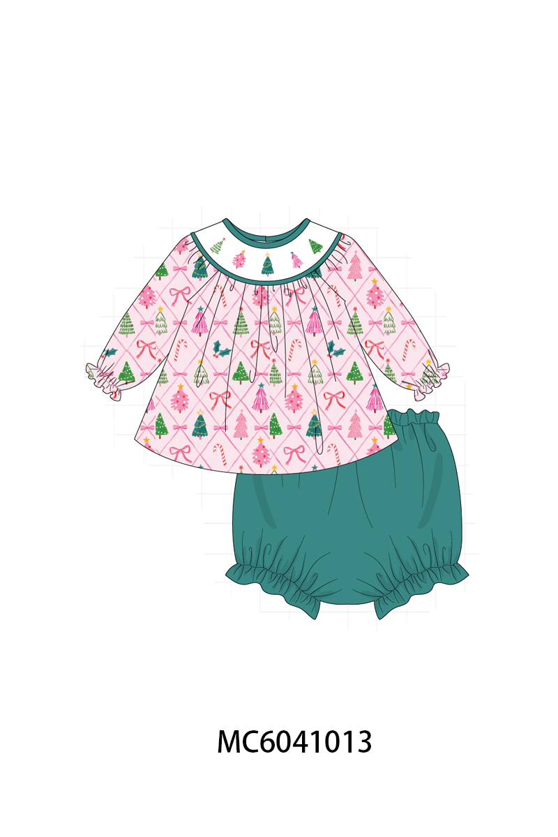 PO90 Pink christmas tree embroidery collection - closing 5/11 - ETA early October
