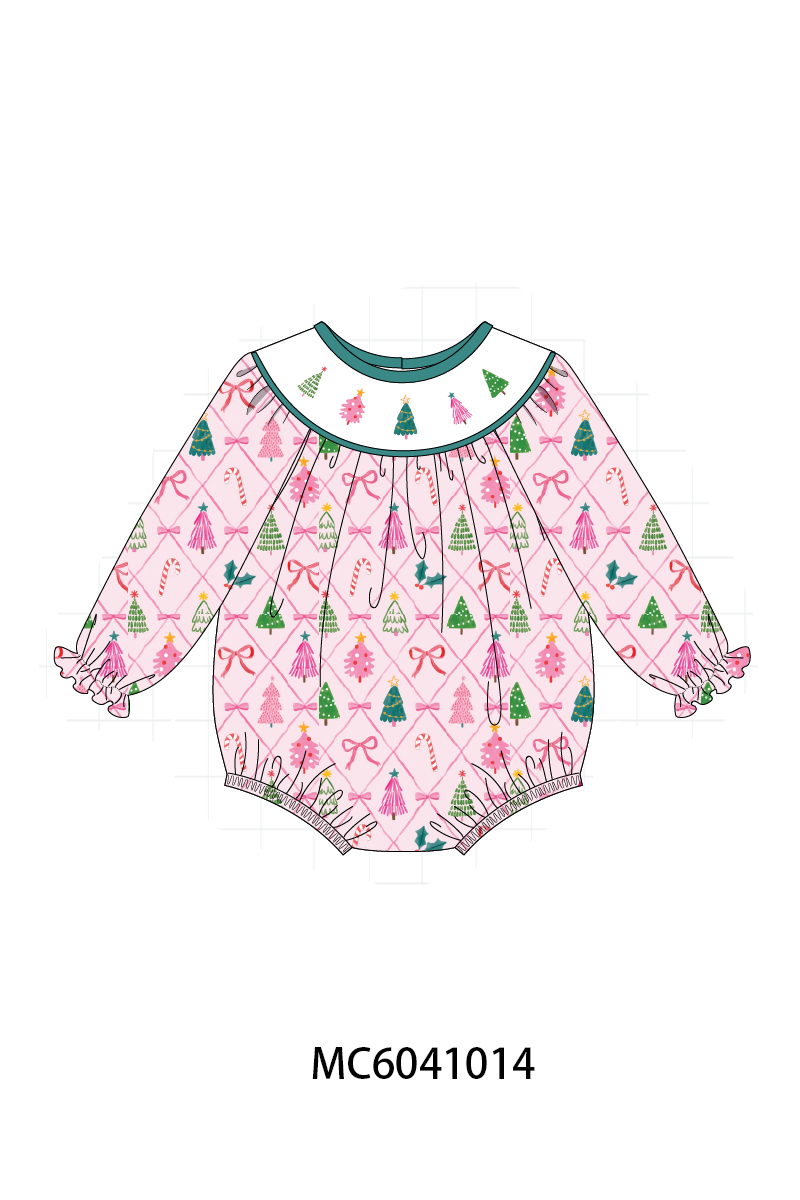 PO90 Pink christmas tree embroidery collection - closing 5/11 - ETA early October