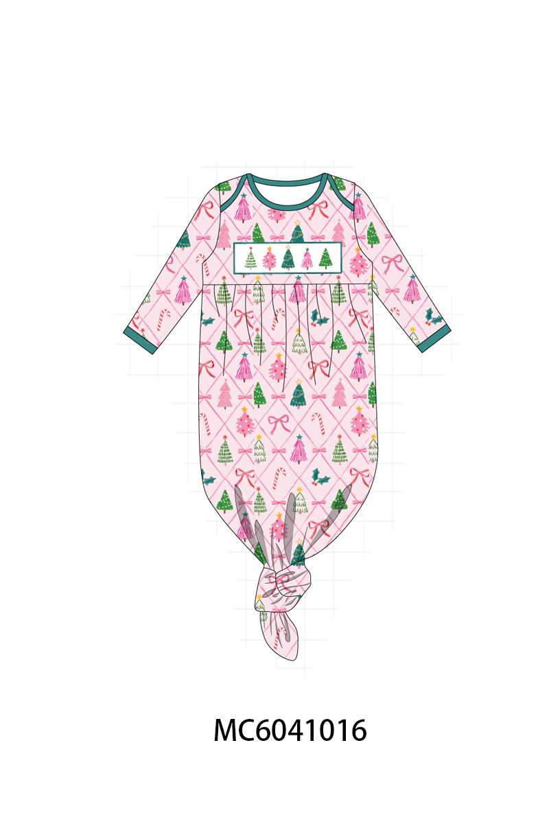 PO90 Pink christmas tree embroidery collection - closing 5/11 - ETA early October