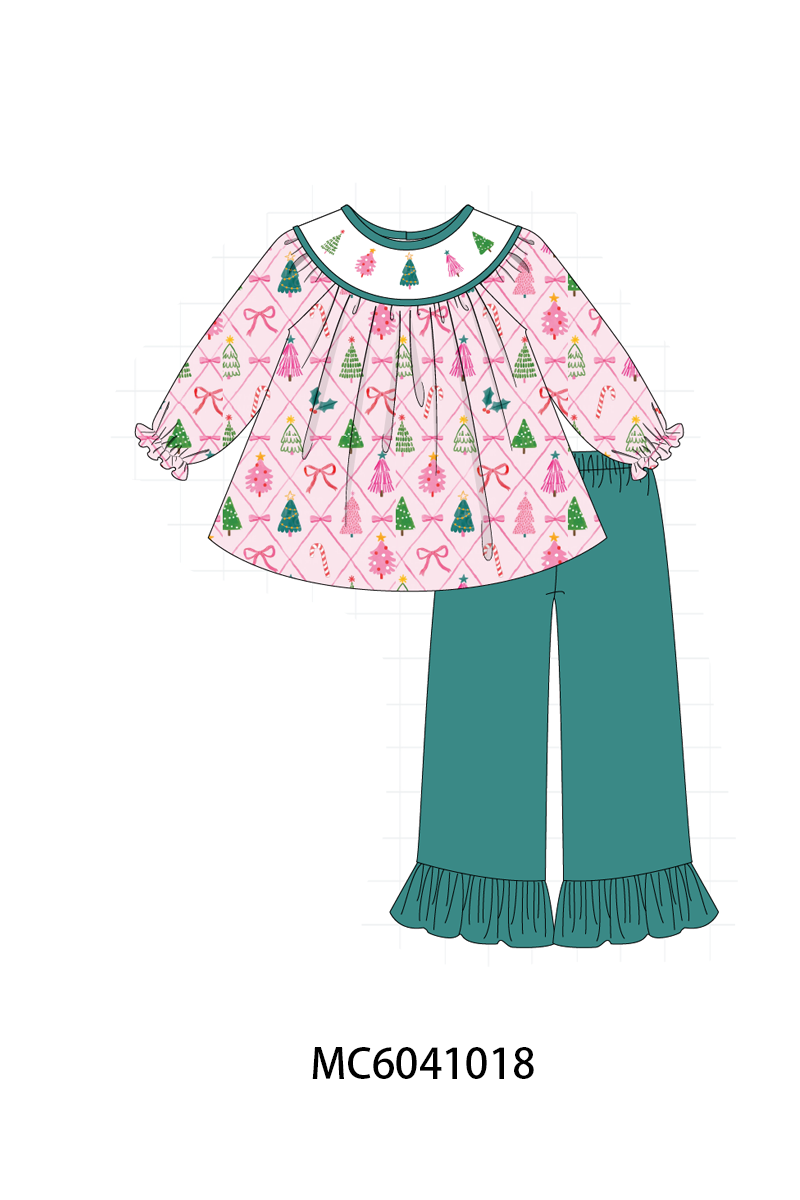 PO90 Pink christmas tree embroidery collection - closing 5/11 - ETA early October