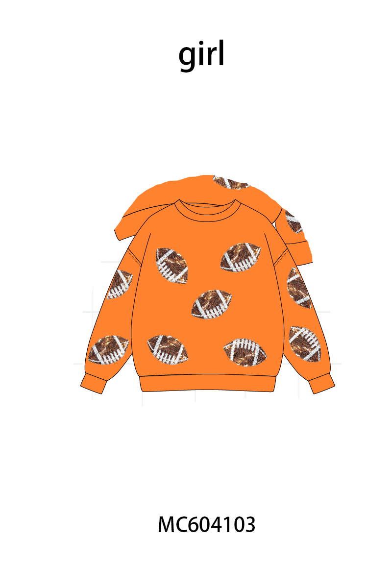 PO86 Football sequin collection 1  - closing 4/13 - ETA early September