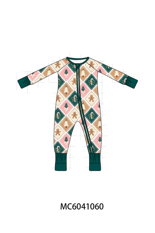 PO90 Green christmas gingerbread tree bamboo collection - closing 5/11 - ETA early October
