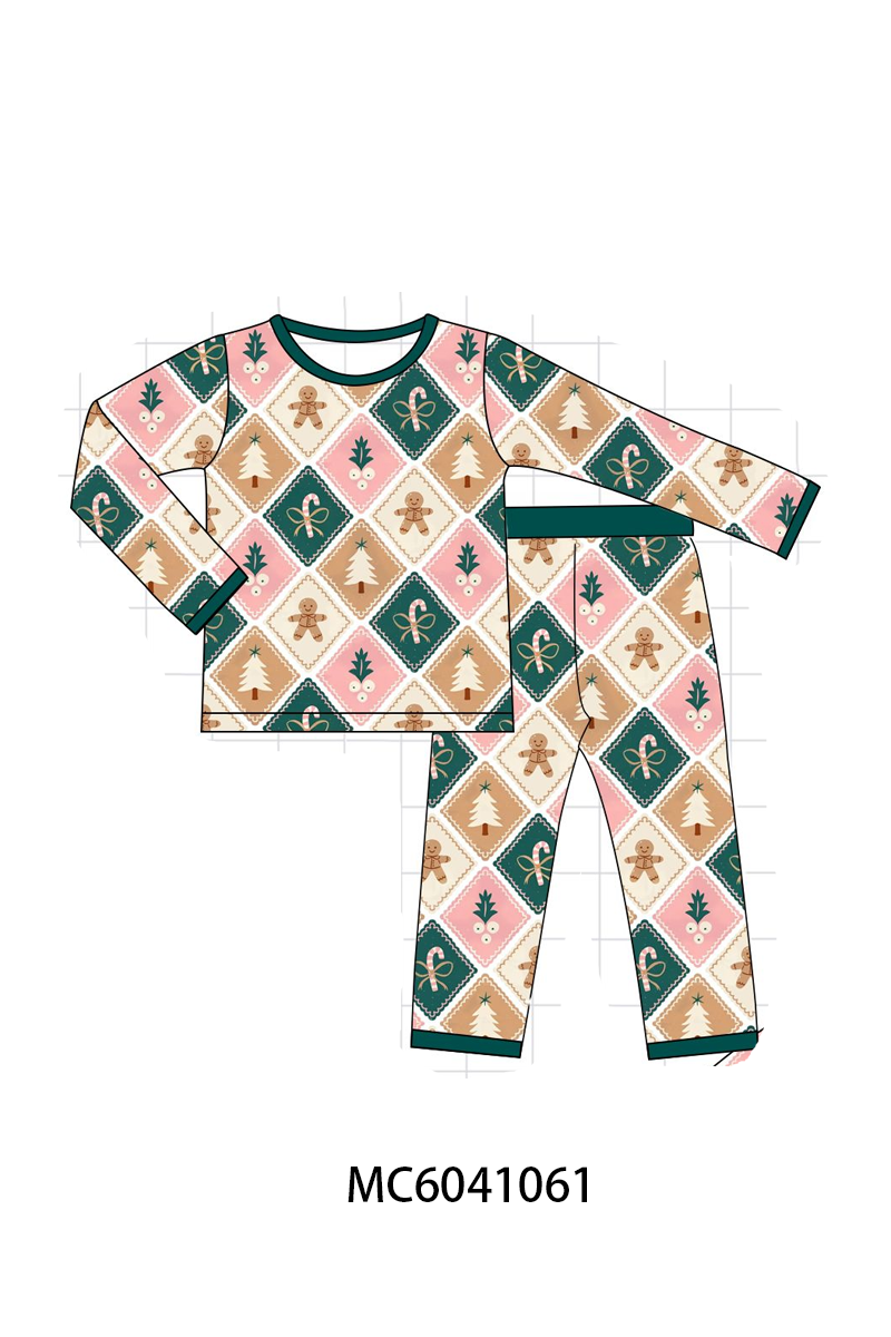 PO90 Green christmas gingerbread tree bamboo collection - closing 5/11 - ETA early October
