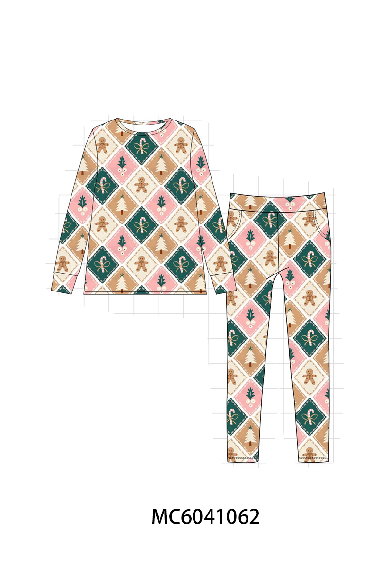 PO90 Green christmas gingerbread tree bamboo collection - closing 5/11 - ETA early October