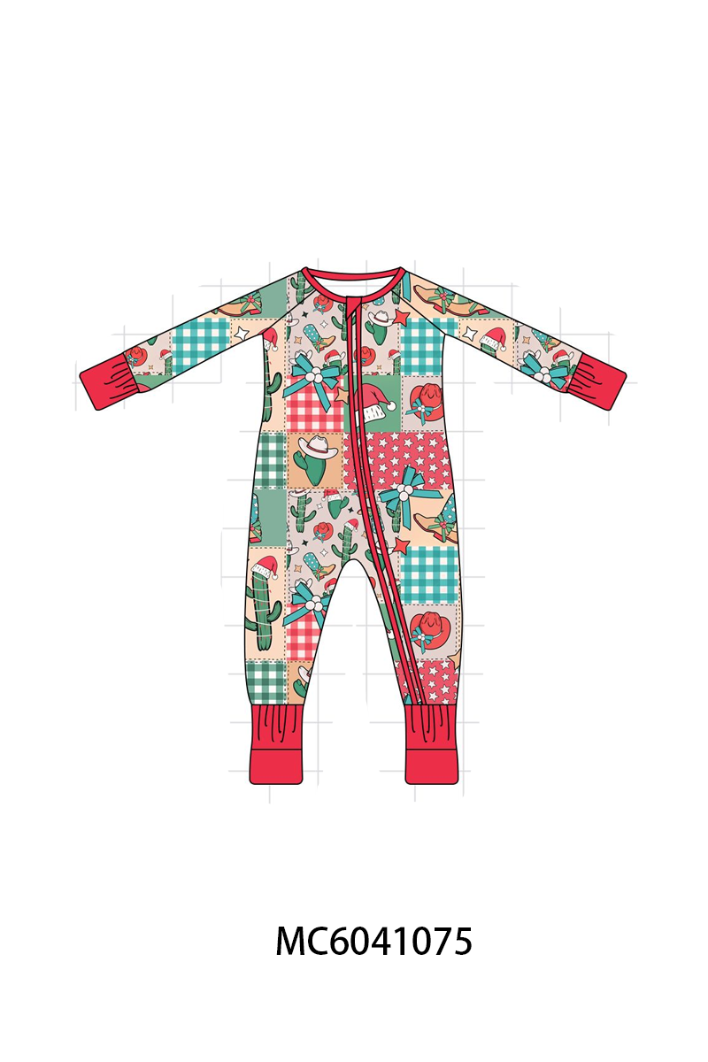 PO90 Christmas western checkered bamboo collection - closing 5/11 - ETA early October