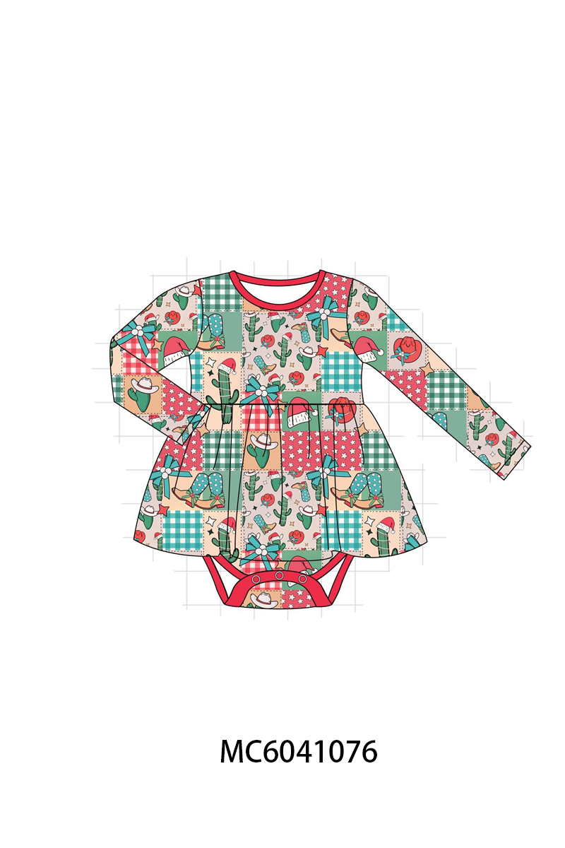 PO90 Christmas western checkered bamboo collection - closing 5/11 - ETA early October
