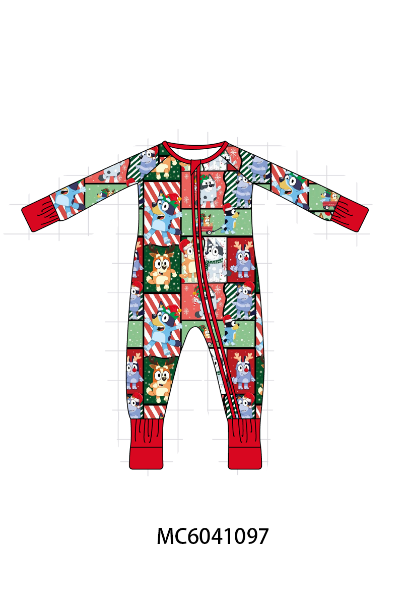 PO90 Red christmas bluey print bamboo collection - closing 5/11 - ETA early October