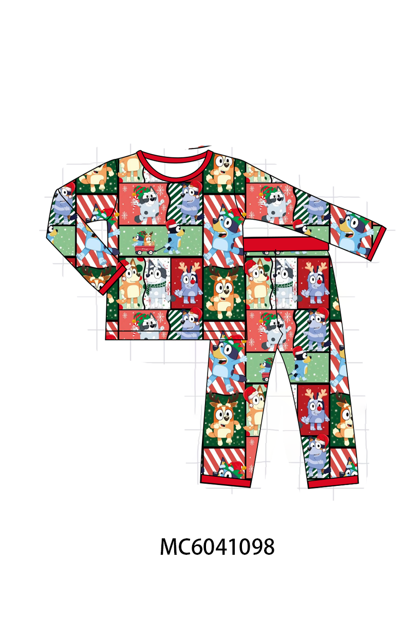 PO90 Red christmas bluey print bamboo collection - closing 5/11 - ETA early October
