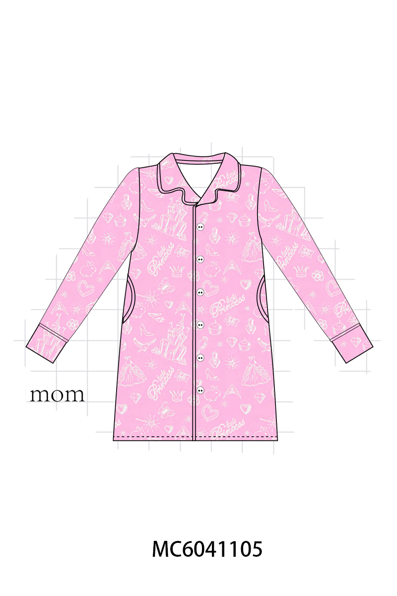PO90 Pink princess castle print bamboo collection - closing 5/11 - ETA early October