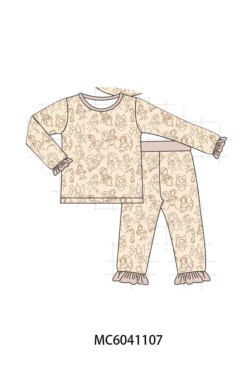 PO90 Khaki princess print bamboo collection - closing 5/11 - ETA early October