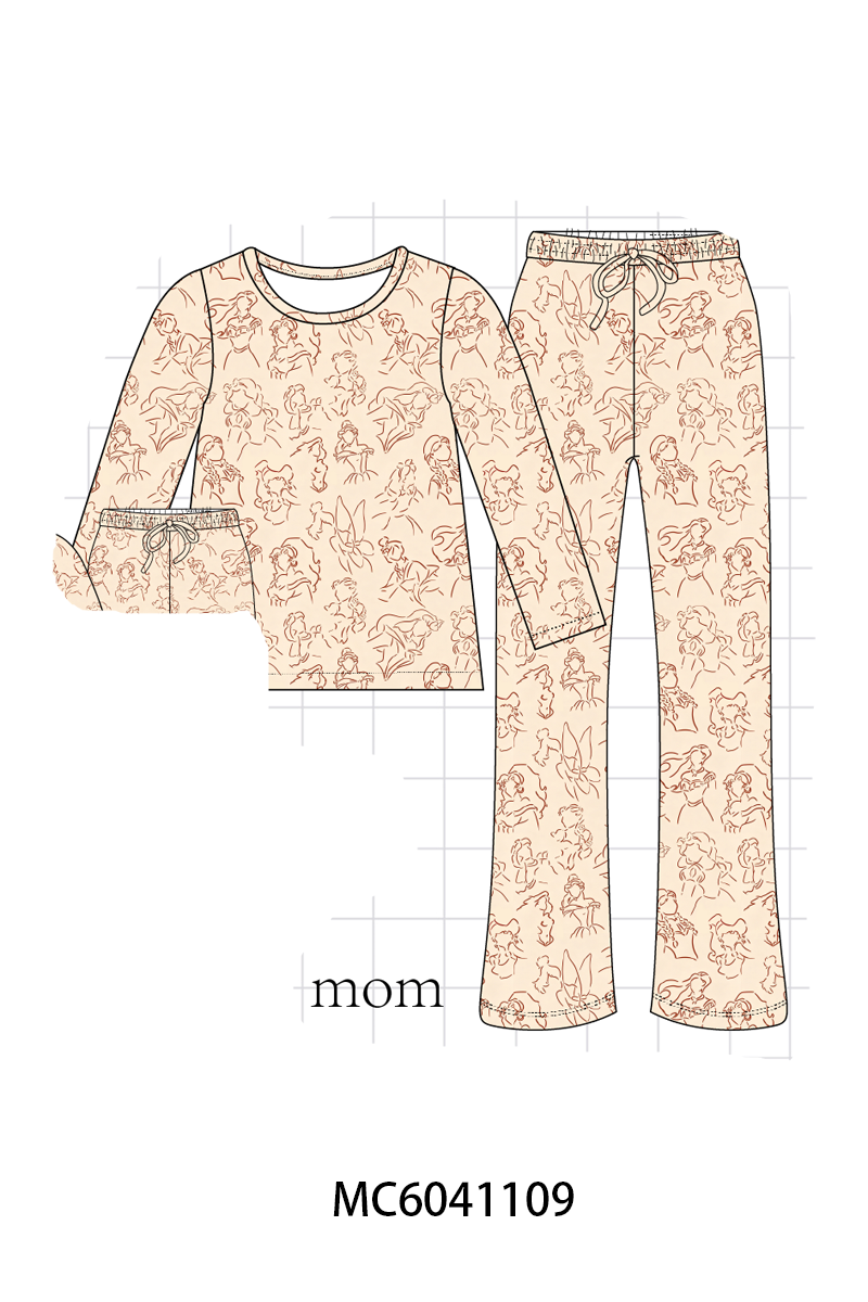 PO90 Khaki princess print bamboo collection - closing 5/11 - ETA early October