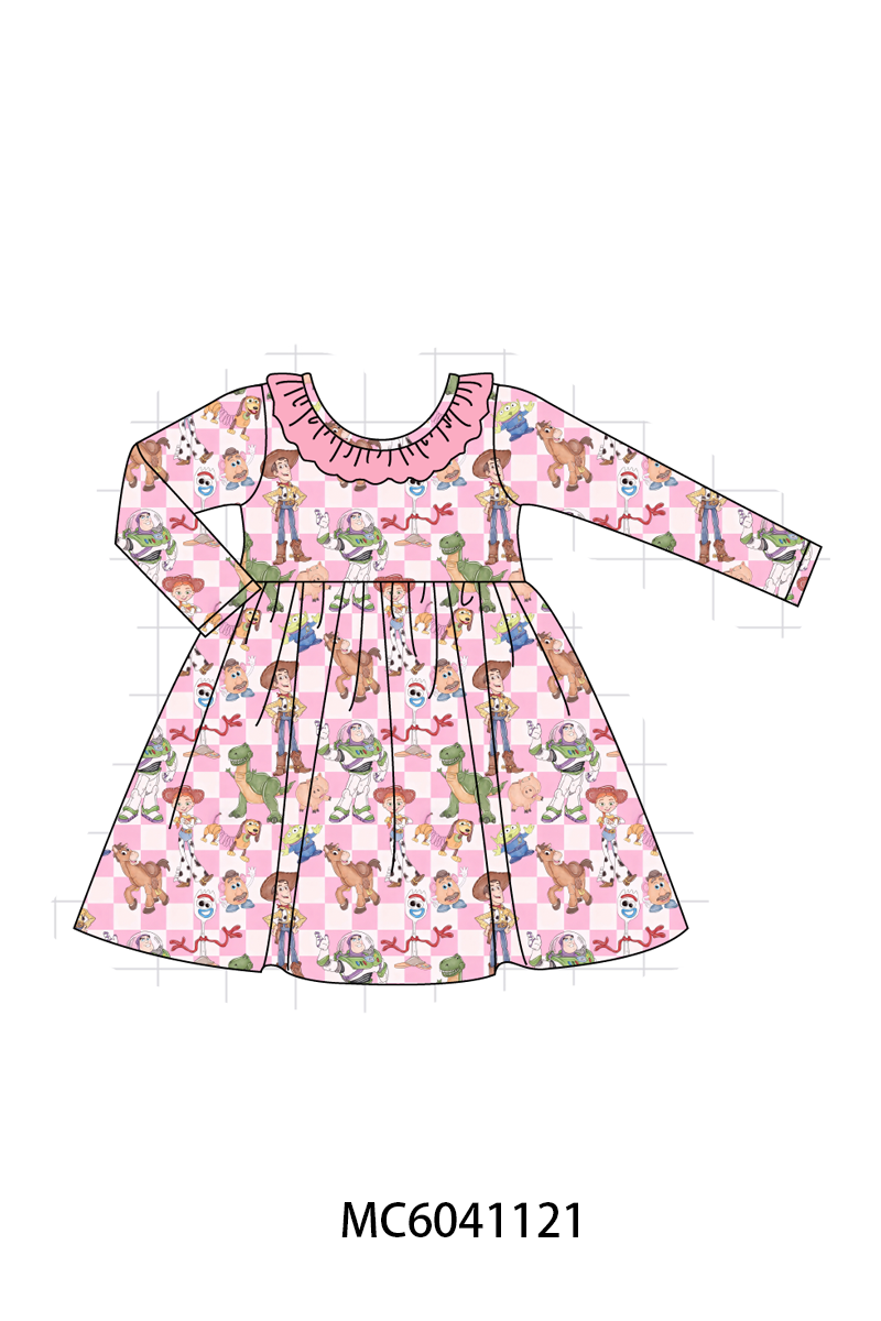 PO90 Pink character checkered bamboo collection - closing 5/11 - ETA early October