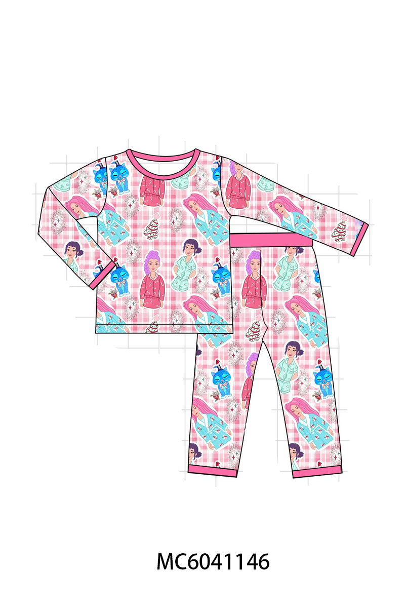 PO90 Pink princess plaid bamboo collection - closing 5/11 - ETA early October