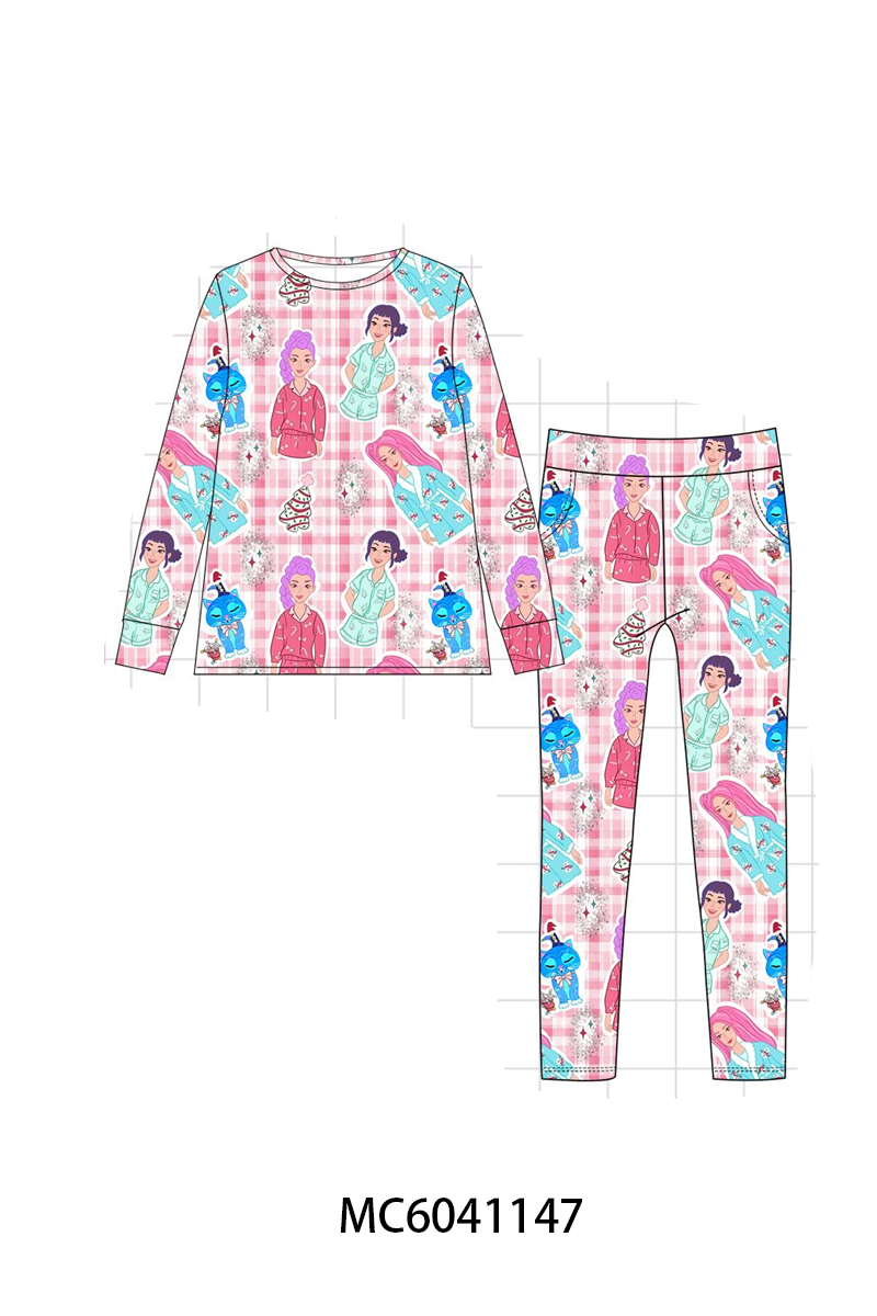 PO90 Pink princess plaid bamboo collection - closing 5/11 - ETA early October