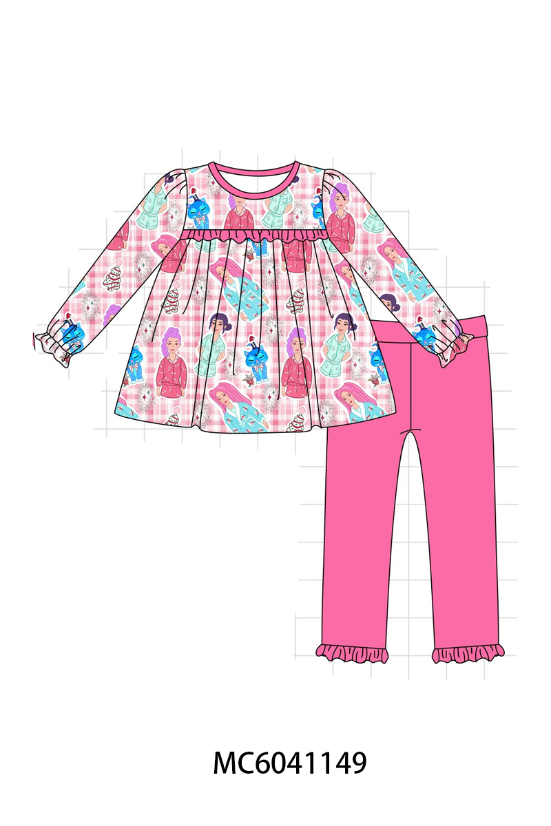 PO90 Pink princess plaid bamboo collection - closing 5/11 - ETA early October