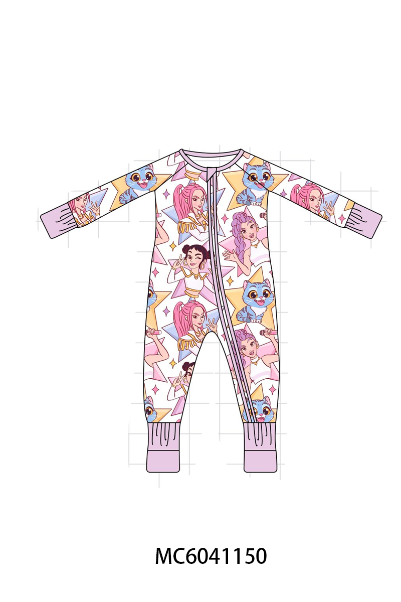 PO90 Purple princess print bamboo collection - closing 5/11 - ETA early October
