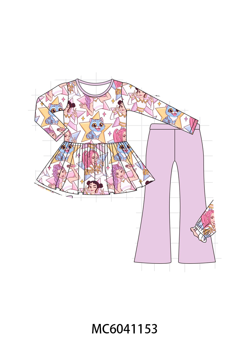 PO90 Purple princess print bamboo collection - closing 5/11 - ETA early October