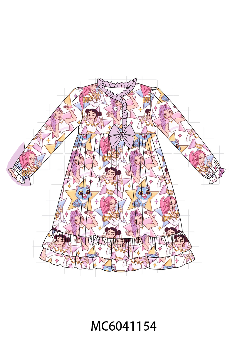 PO90 Purple princess print bamboo collection - closing 5/11 - ETA early October