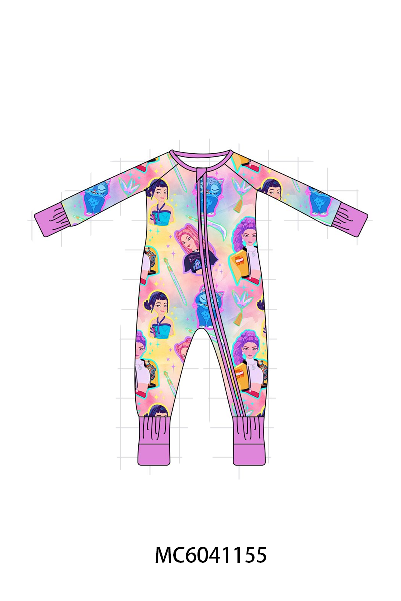 PO90 Purple princess print bamboo collection 2 - closing 5/11 - ETA early October