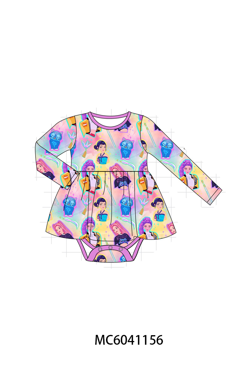 PO90 Purple princess print bamboo collection 2 - closing 5/11 - ETA early October