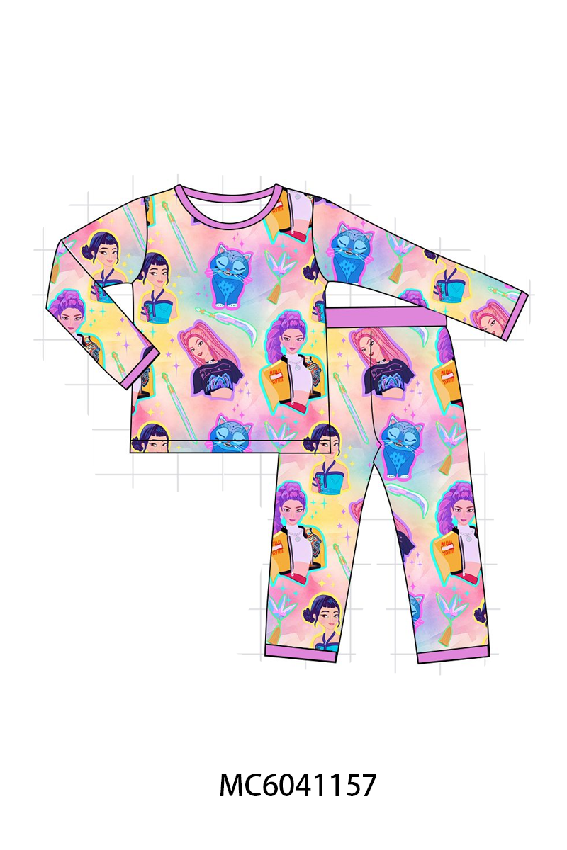 PO90 Purple princess print bamboo collection 2 - closing 5/11 - ETA early October