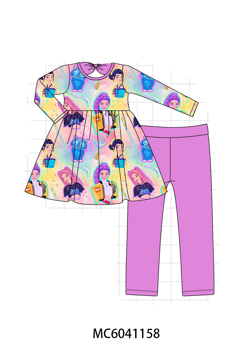 PO90 Purple princess print bamboo collection 2 - closing 5/11 - ETA early October