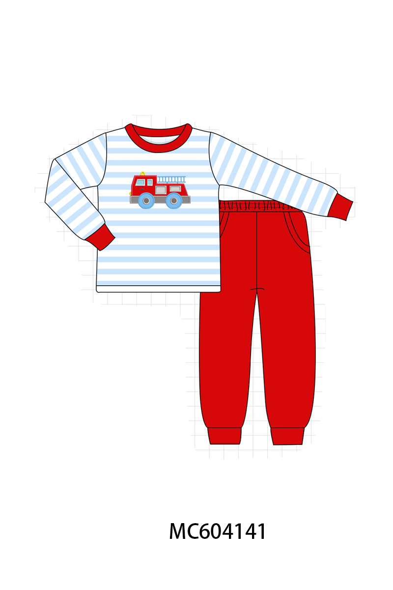 PO86 Blue stripe firework applique collection  - closing 4/13 - ETA early September