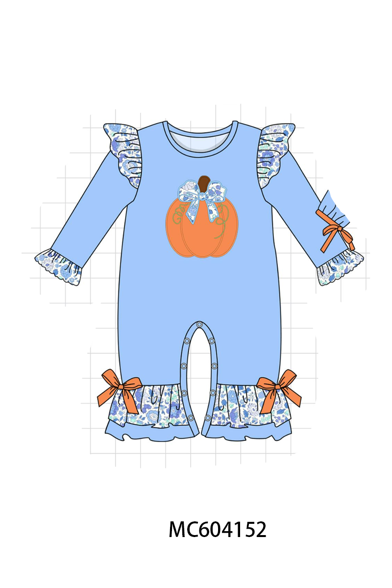 PO86 Blue pumpkin applique collection  - closing 4/13 - ETA early September
