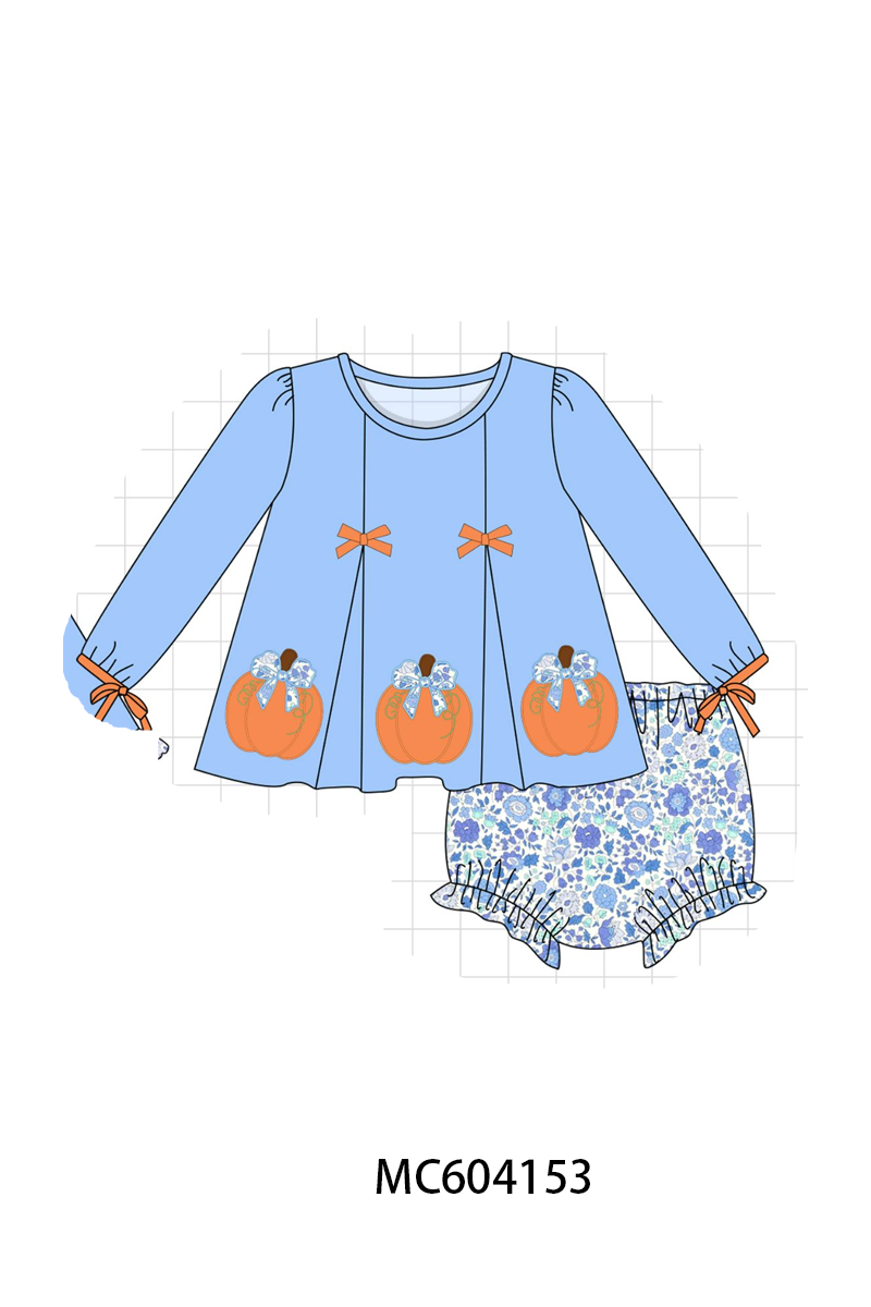 PO86 Blue pumpkin applique collection  - closing 4/13 - ETA early September