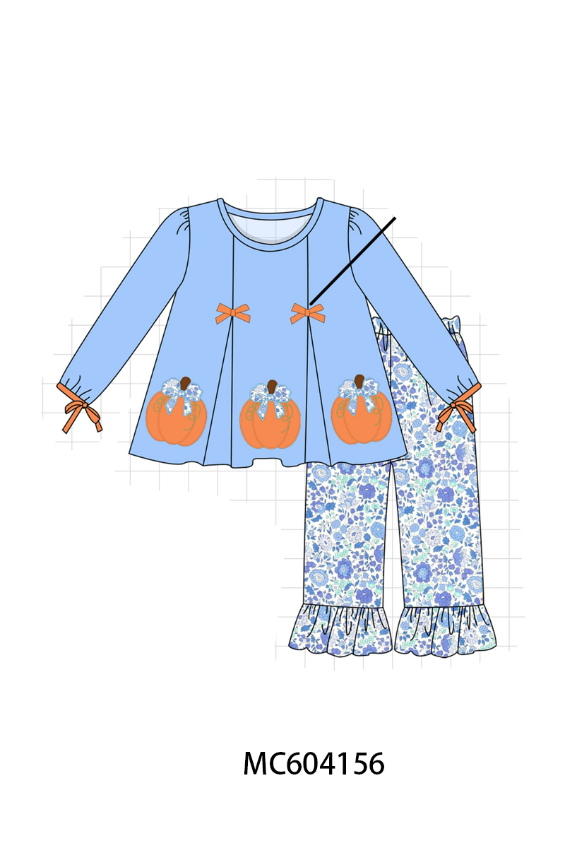 PO86 Blue pumpkin applique collection  - closing 4/13 - ETA early September