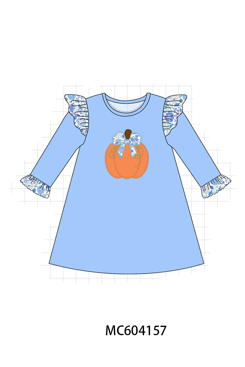 PO86 Blue pumpkin applique collection  - closing 4/13 - ETA early September