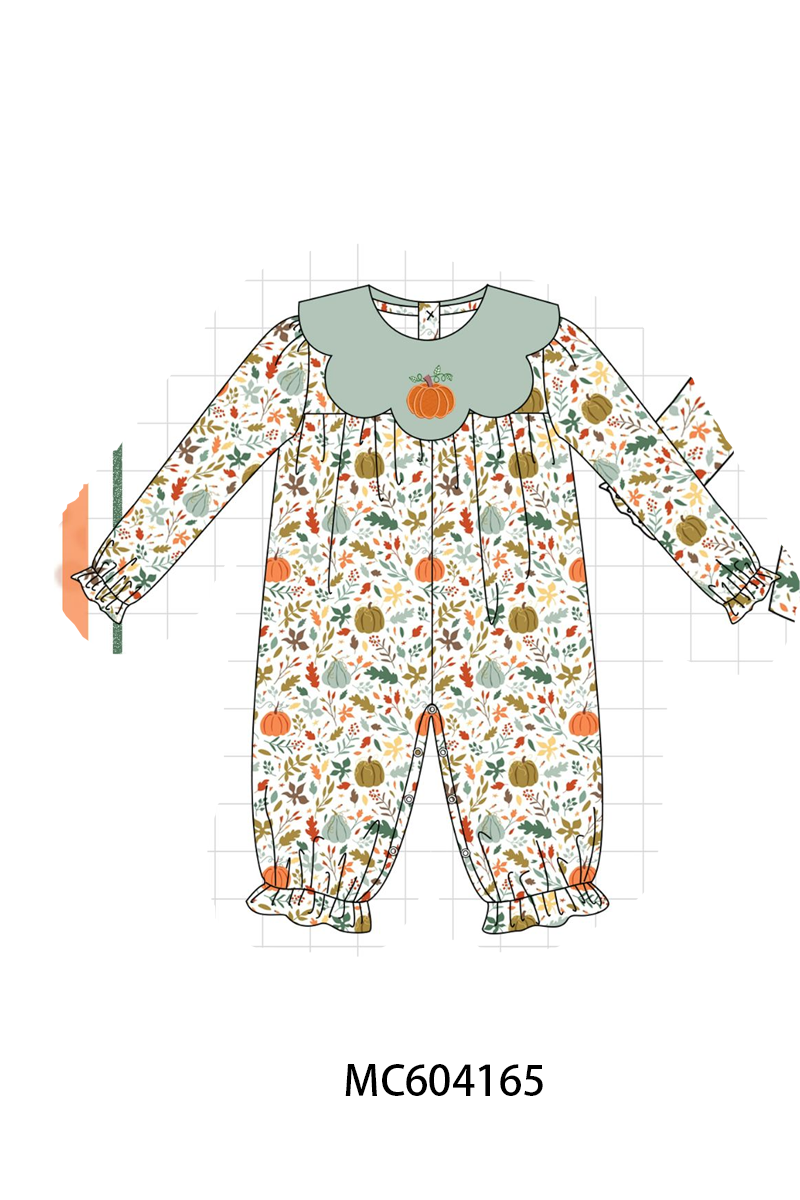 PO86 Pumpkin leaves embroidery collection  - closing 4/13 - ETA early September