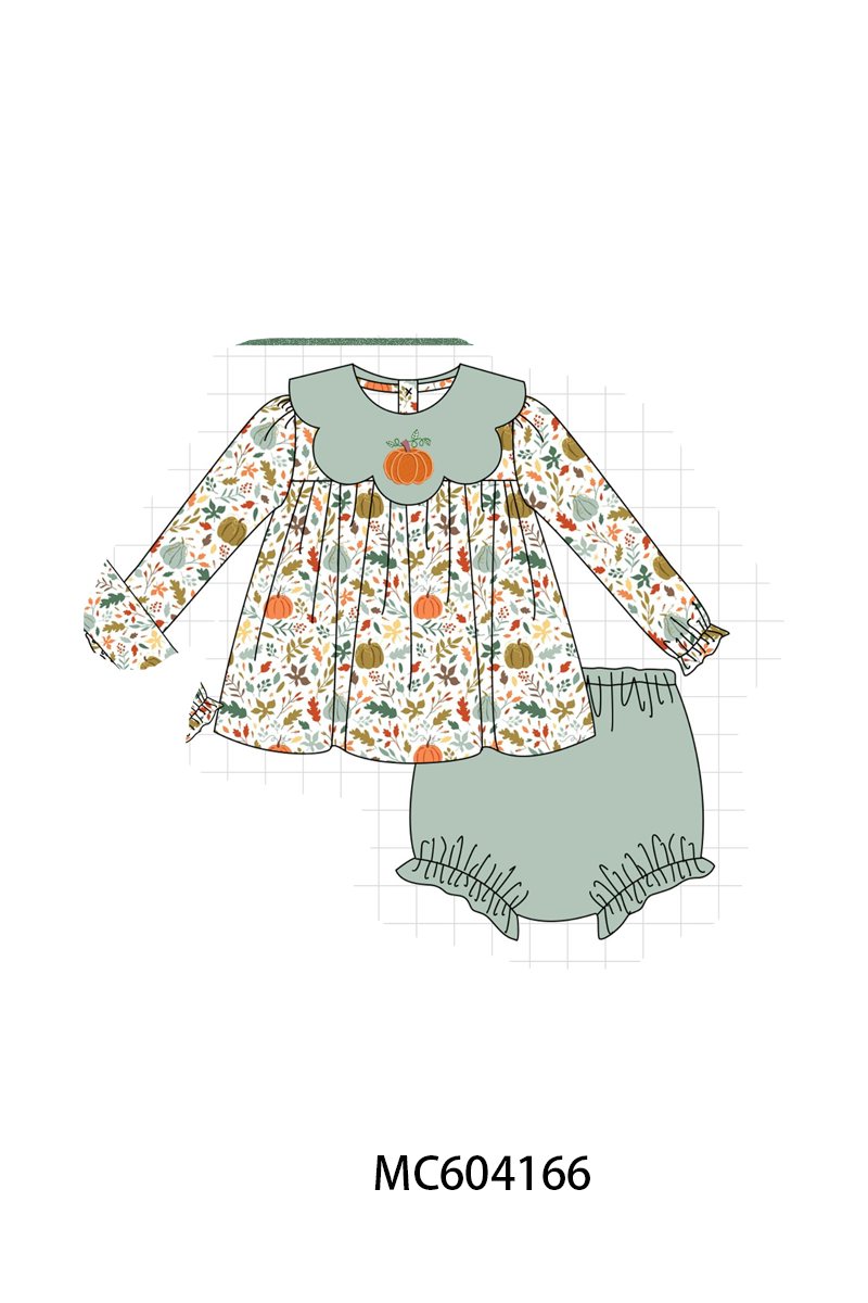 PO86 Pumpkin leaves embroidery collection  - closing 4/13 - ETA early September