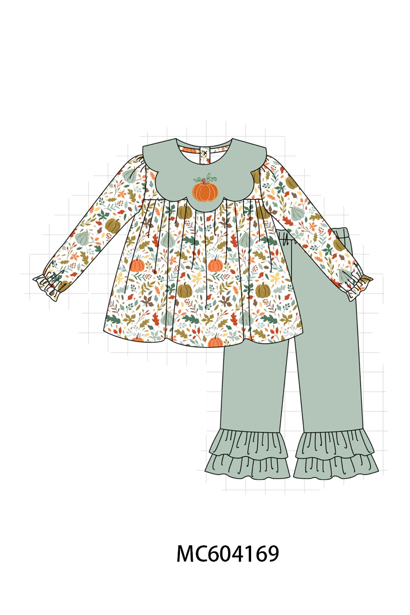 PO86 Pumpkin leaves embroidery collection  - closing 4/13 - ETA early September