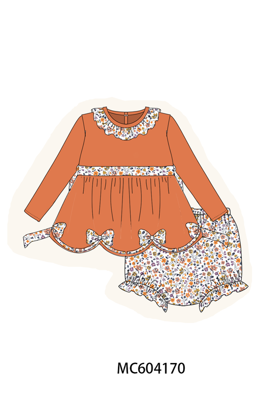 PO86 Floral bow embroidery collection  - closing 4/13 - ETA early September