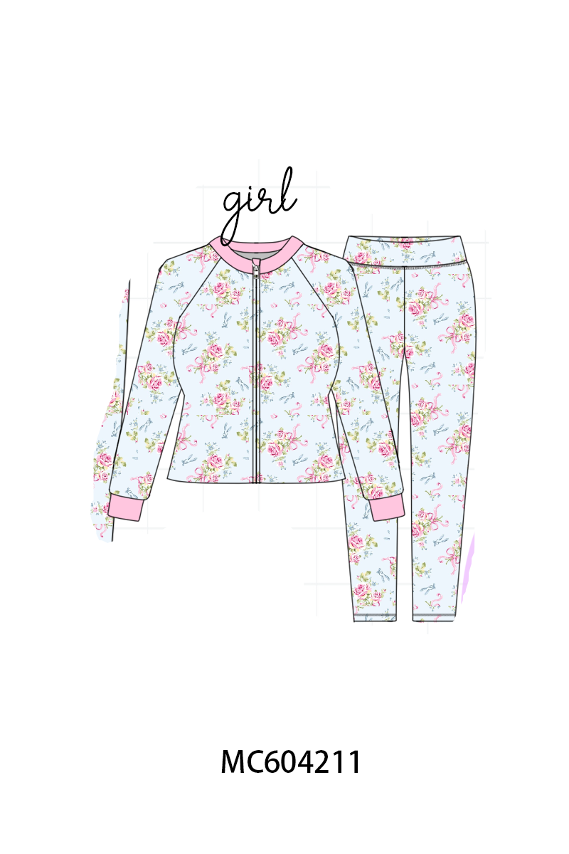 PO86 Multicolored floral print mom&me active pants set collection  - closing 4/13 - ETA early September