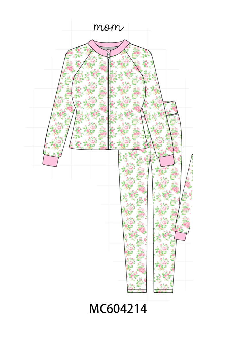 PO86 Multicolored floral print mom&me active pants set collection  - closing 4/13 - ETA early September
