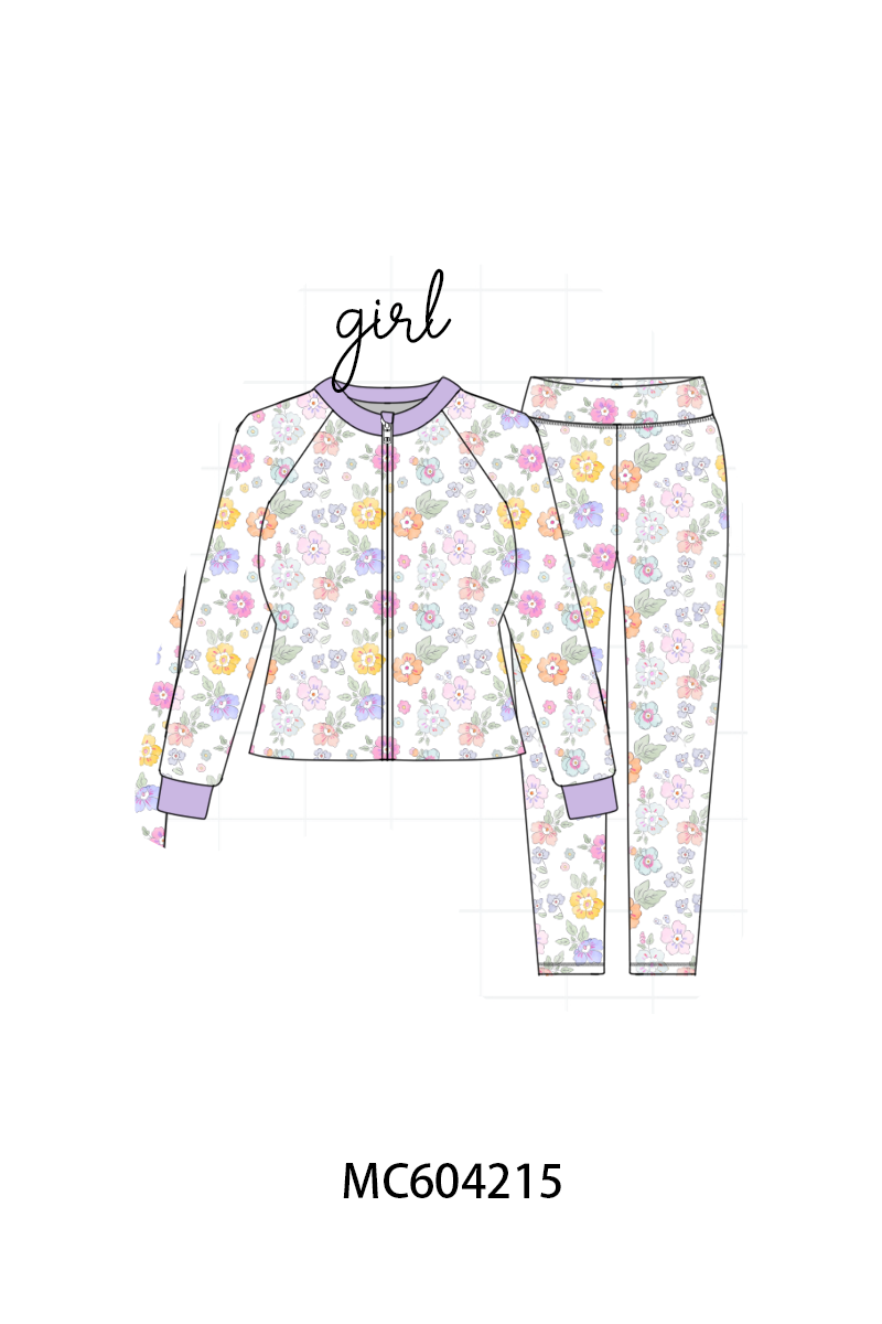 PO86 Multicolored floral print mom&me active pants set collection  - closing 4/13 - ETA early September