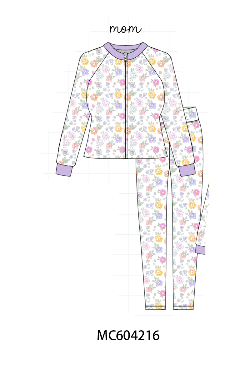 PO86 Multicolored floral print mom&me active pants set collection  - closing 4/13 - ETA early September