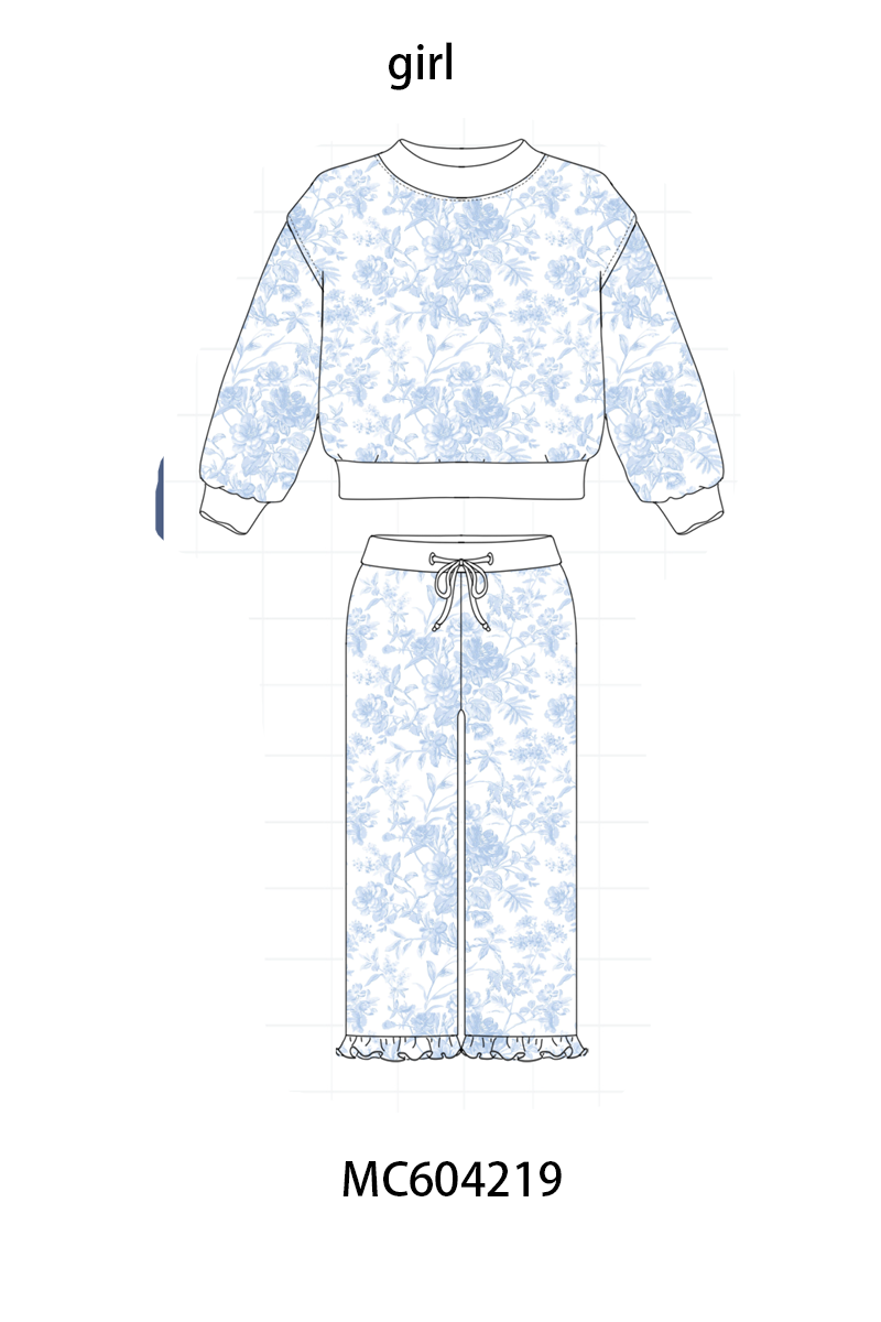 PO86 Floral bow print mom&me ruffle pants set collection  - closing 4/13 - ETA early September