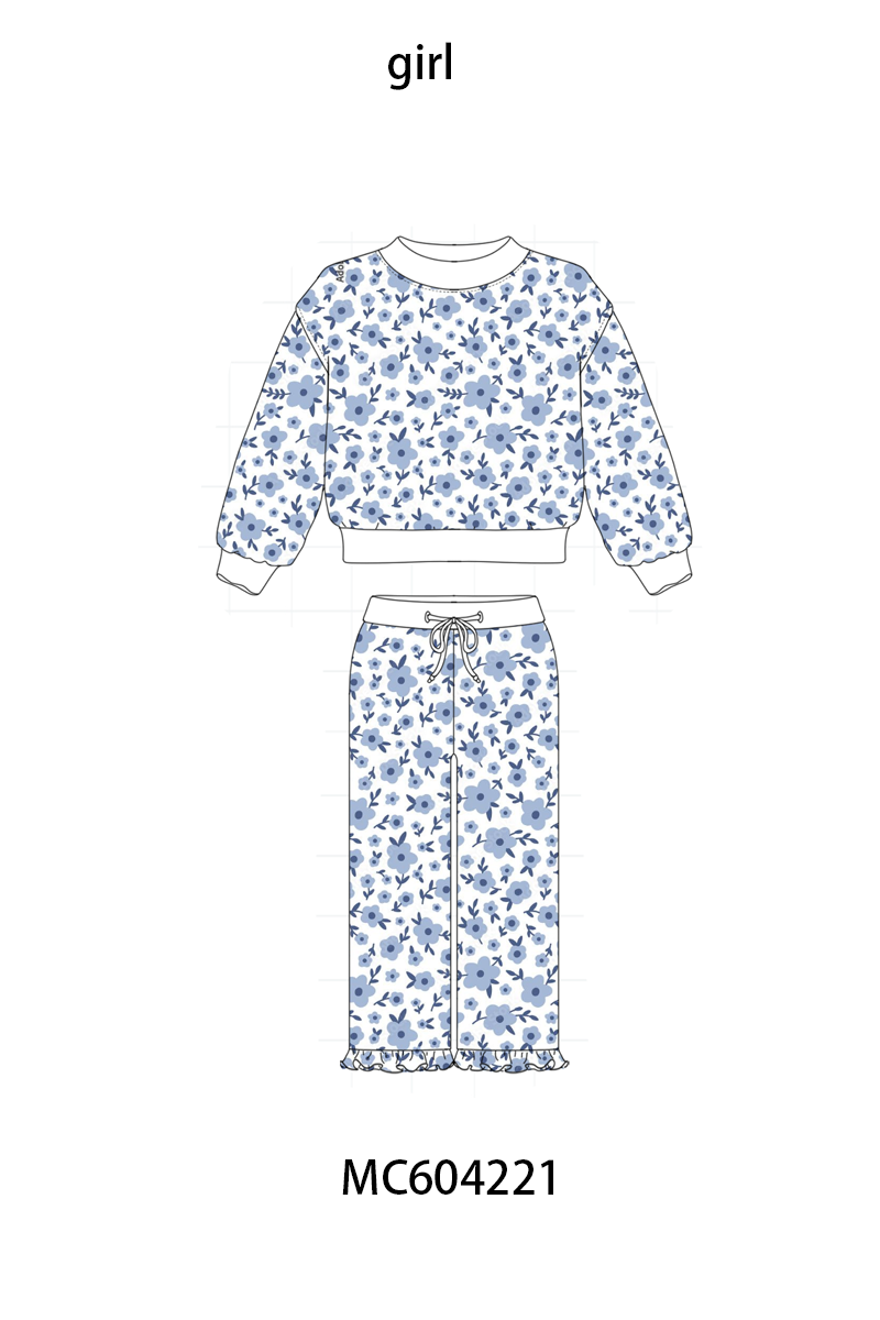 PO86 Floral bow print mom&me ruffle pants set collection  - closing 4/13 - ETA early September